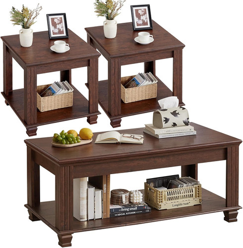 Farmhouse coffee table set - coffee,