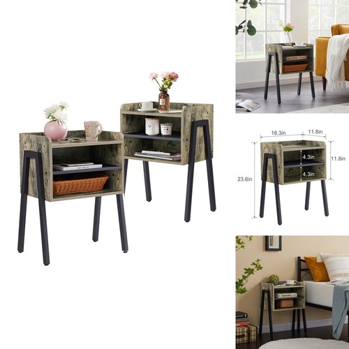 Vecelo nightstand set 2 - nightstand,